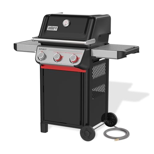 Weber Spirit E-325 Natural Gas Grill Black With 3 Boost Burners Sear Zone And 10-Year Warranty