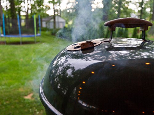 Weber Original Kettle Premium Charcoal Grill 22 Inch Black With Built In Thermometer