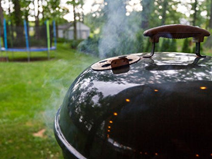 Weber Original Kettle Premium Charcoal Grill 22 Inch Black With Built In Thermometer