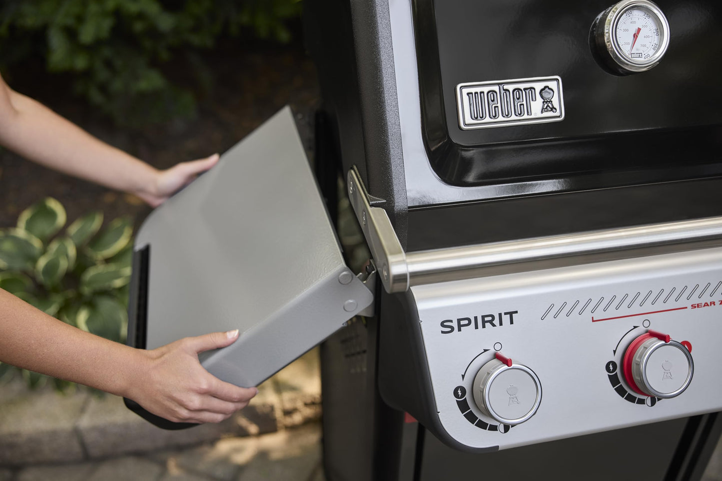 Weber Spirit E-325 Natural Gas Grill Black With 3 Boost Burners Sear Zone And 10-Year Warranty