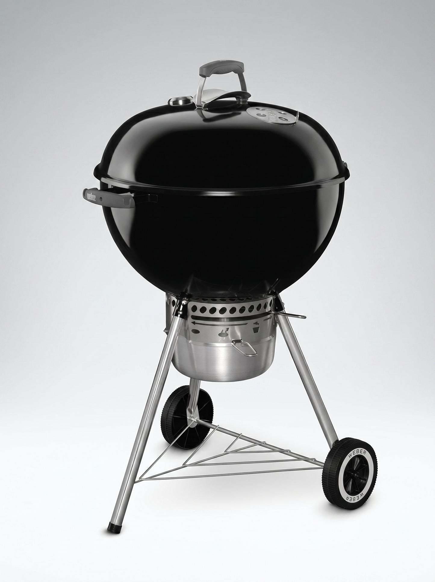 Weber Original Kettle Premium Charcoal Grill 22 Inch Black With Built In Thermometer