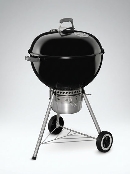 Weber Original Kettle Premium Charcoal Grill 22 Inch Black With Built In Thermometer