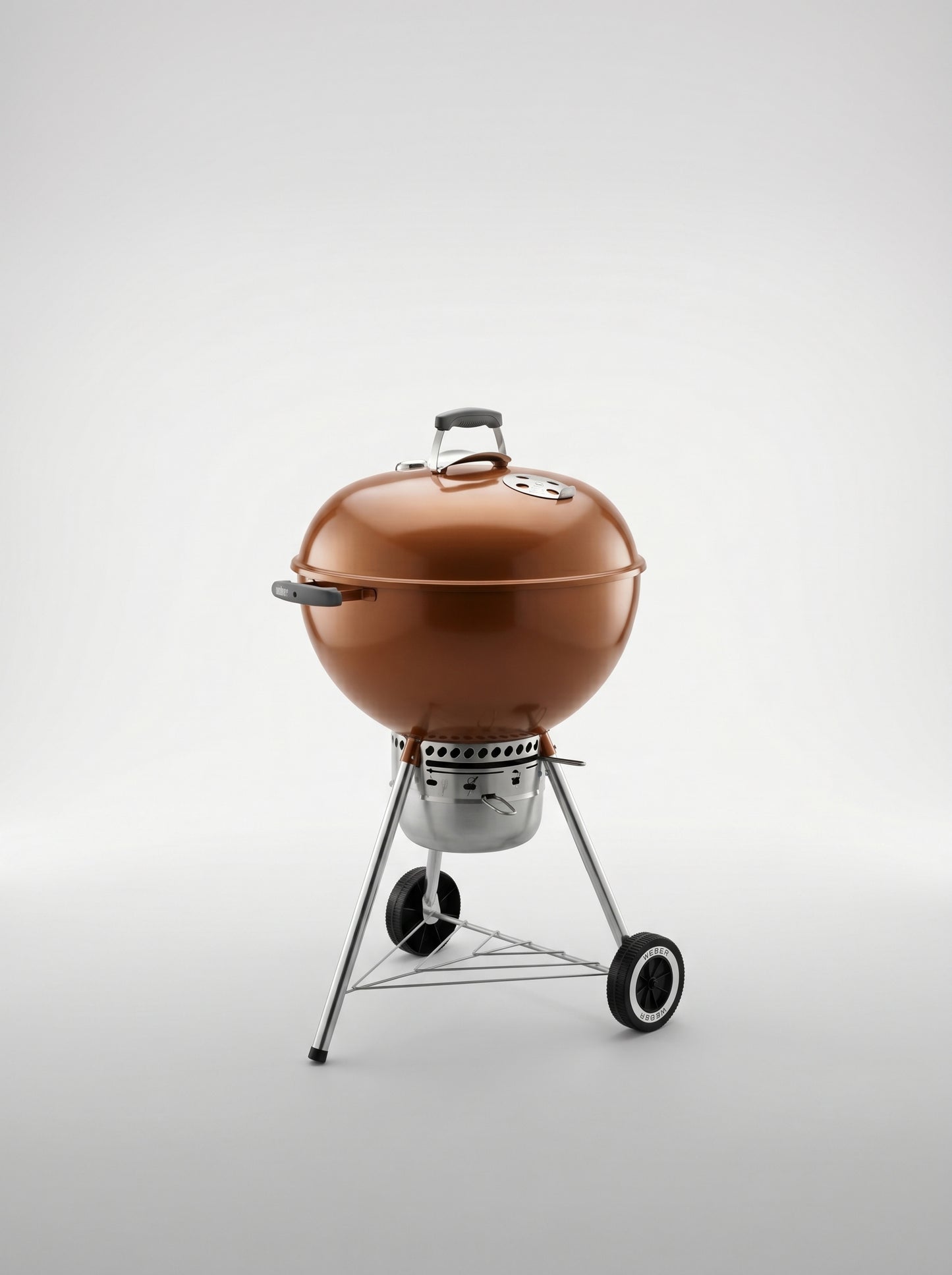 Weber Original Kettle Premium 22 Inch Copper Charcoal Grill With Built In Thermometer