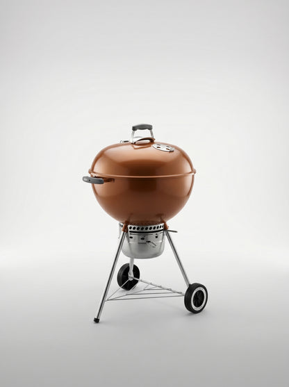 Weber Original Kettle Premium 22 Inch Copper Charcoal Grill With Built In Thermometer