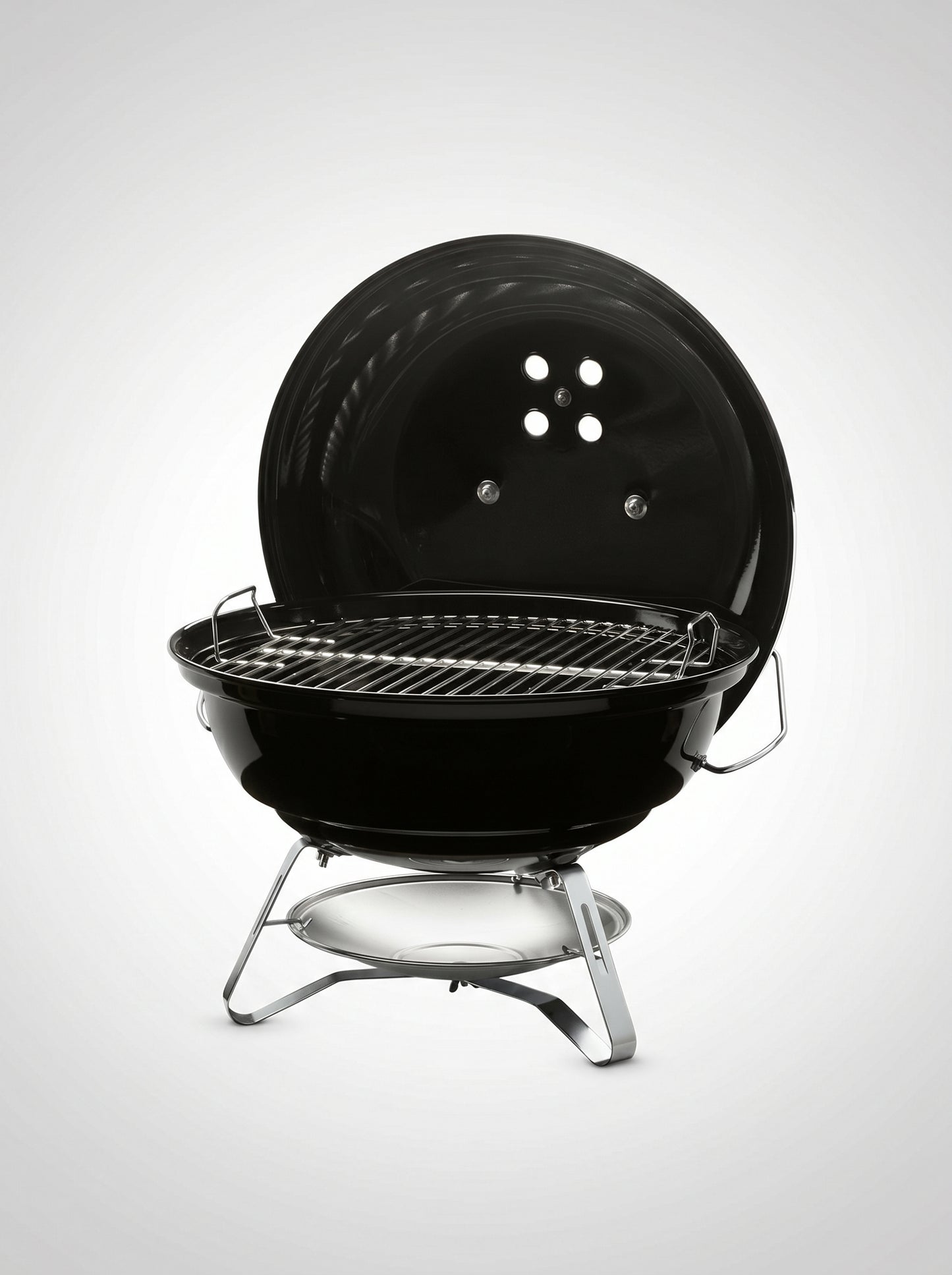 Weber Jumbo Joe 18-Inch Charcoal Grill Black Portable Kettle With Tuck-N-Carry Lid Lock For Camping